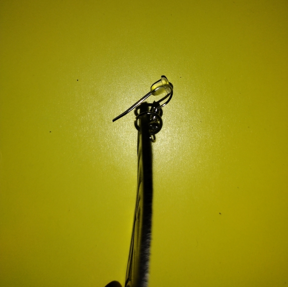 Paparazzi Earrings - Large Black Leather Dangled Earrings with a Flower Carving - Picture 8 of 9